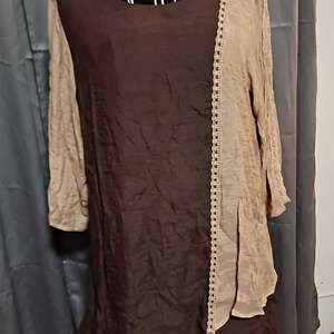 Adorn Women's  Tunic Blouse with Ruffles,